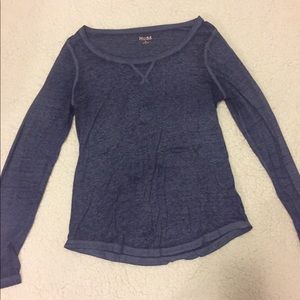 Navy Blue Long Sleeve Tee